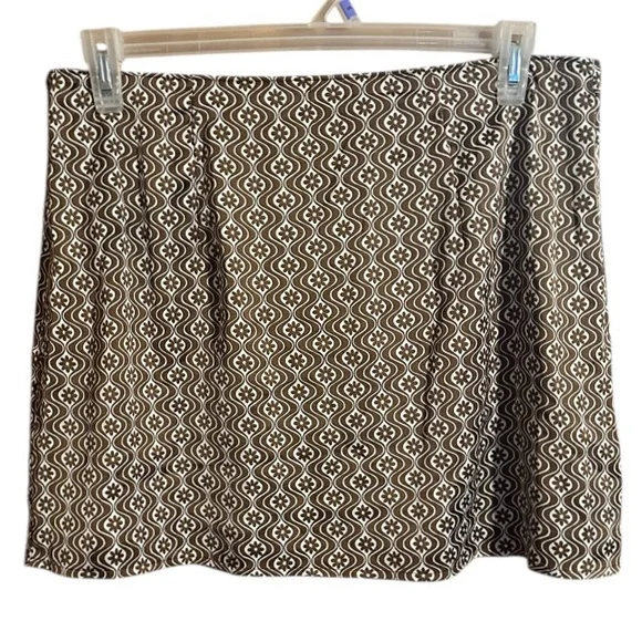 Hollister High Rise Brown Tan Lined Mini Pencil Skirt with Slit. Size Large. - Picture 3 of 8